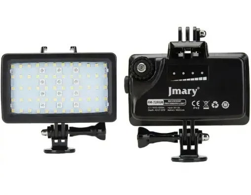 Luces P/Generadores De Contenido Recargable 5000LUX IPX8 Jmary FM-72RGB