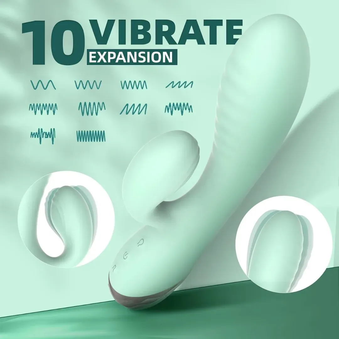 Vibrador Doble Estimulación Inflable Donatello