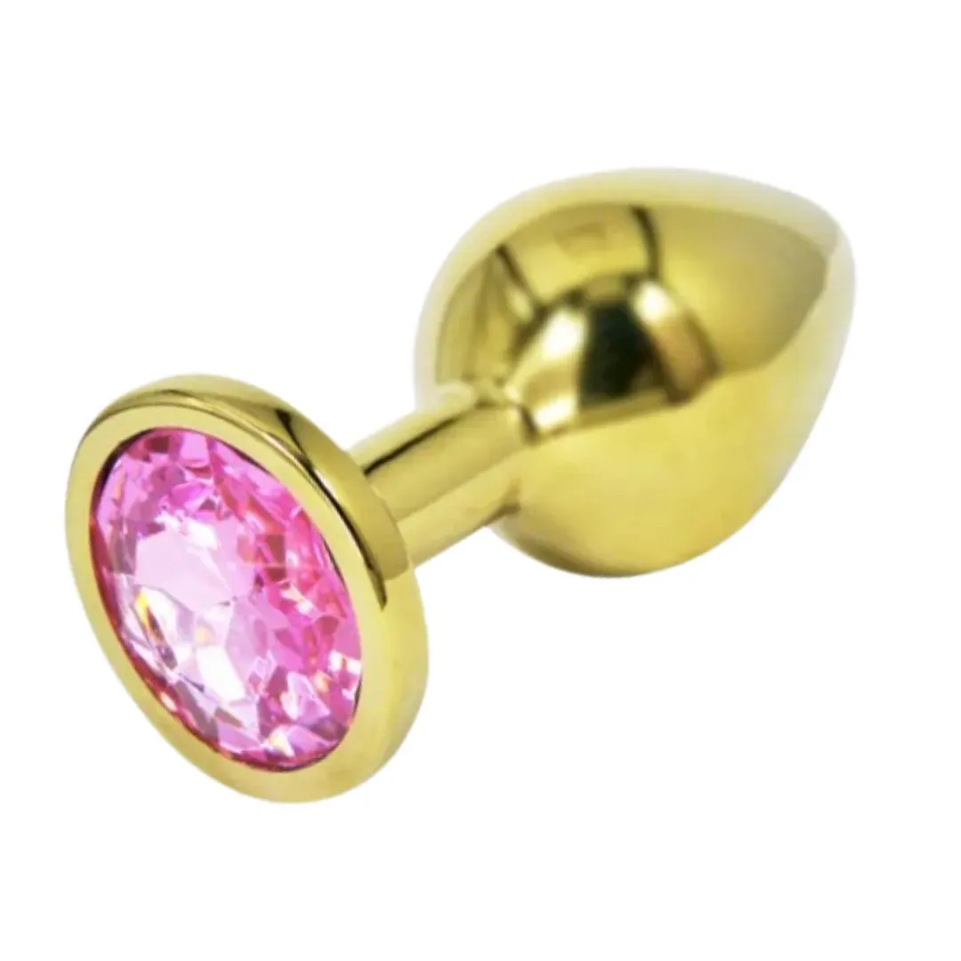 Plug Anal Con Joya Gold Talla L