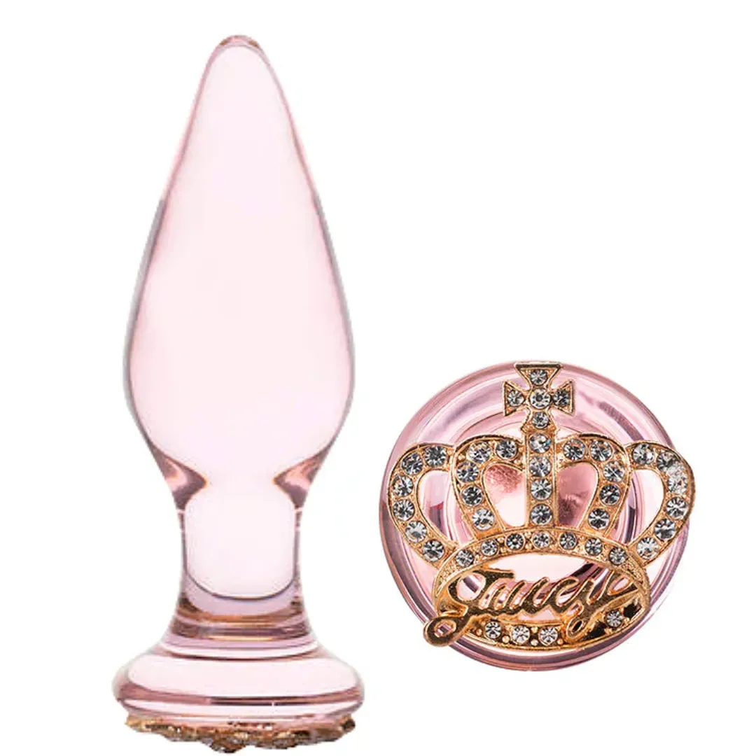 Plug anal de vidrio Queen Rose