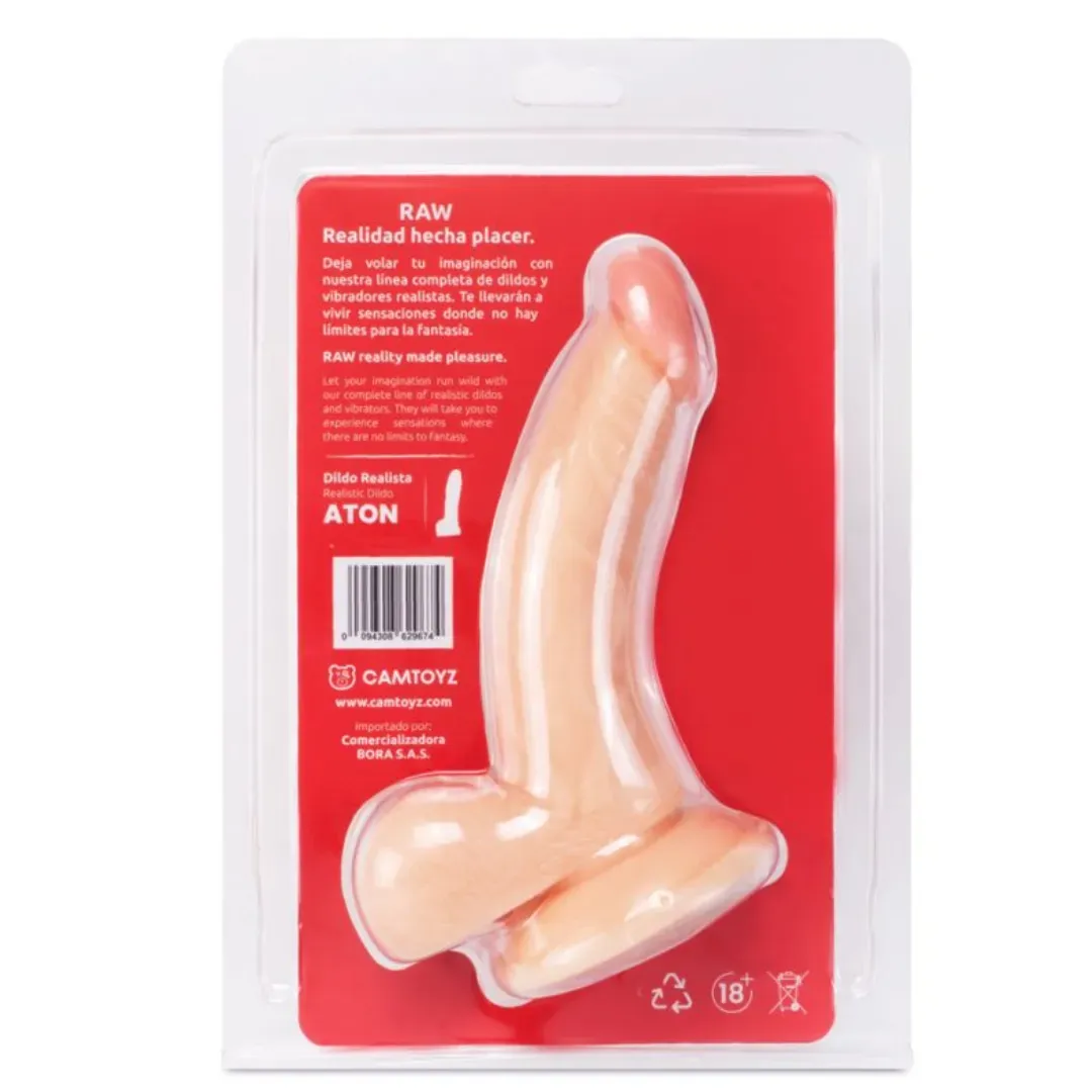 Dildo Curvo Realista Aton 17.5 cm