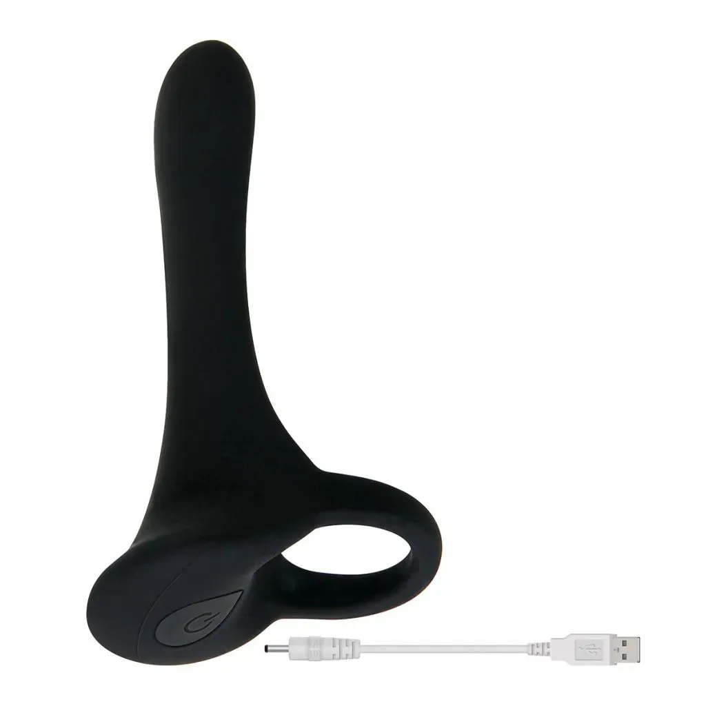 Anillo Vibrador Para el Pene Armadura Negra