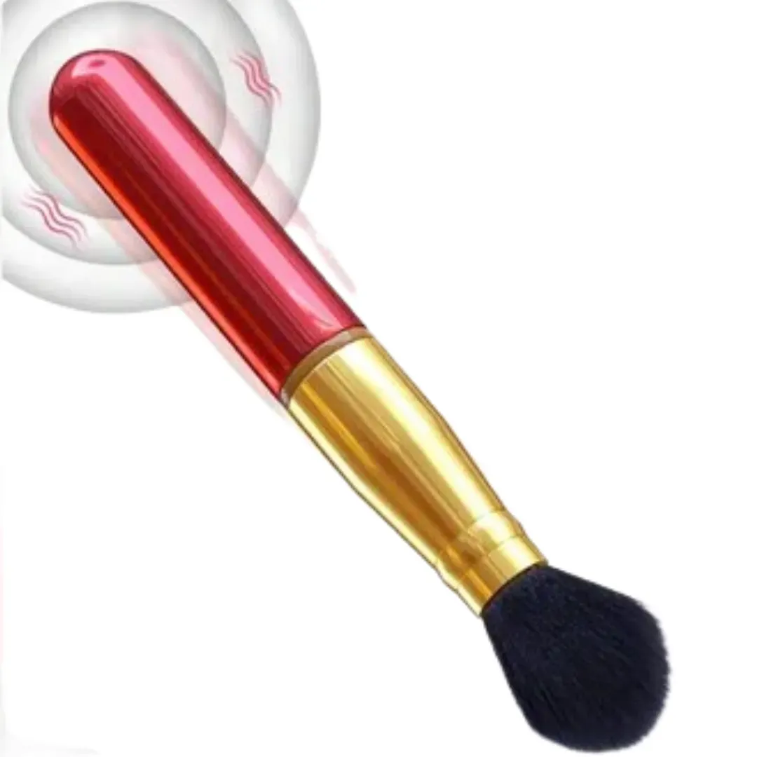 Vibrador En Forma De Brocha De Maquillaje