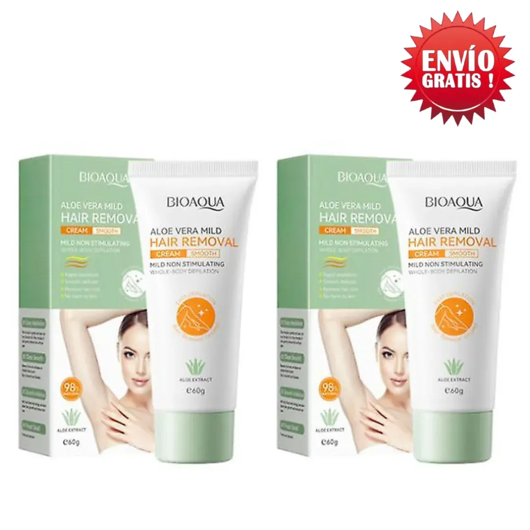 Crema Depilatoria Aloe Vera Bioaqua X2