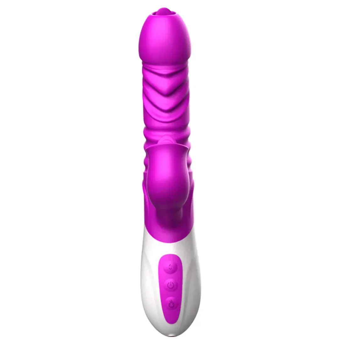 Vibrador Triple Estimulación Y Temperatura Ressie