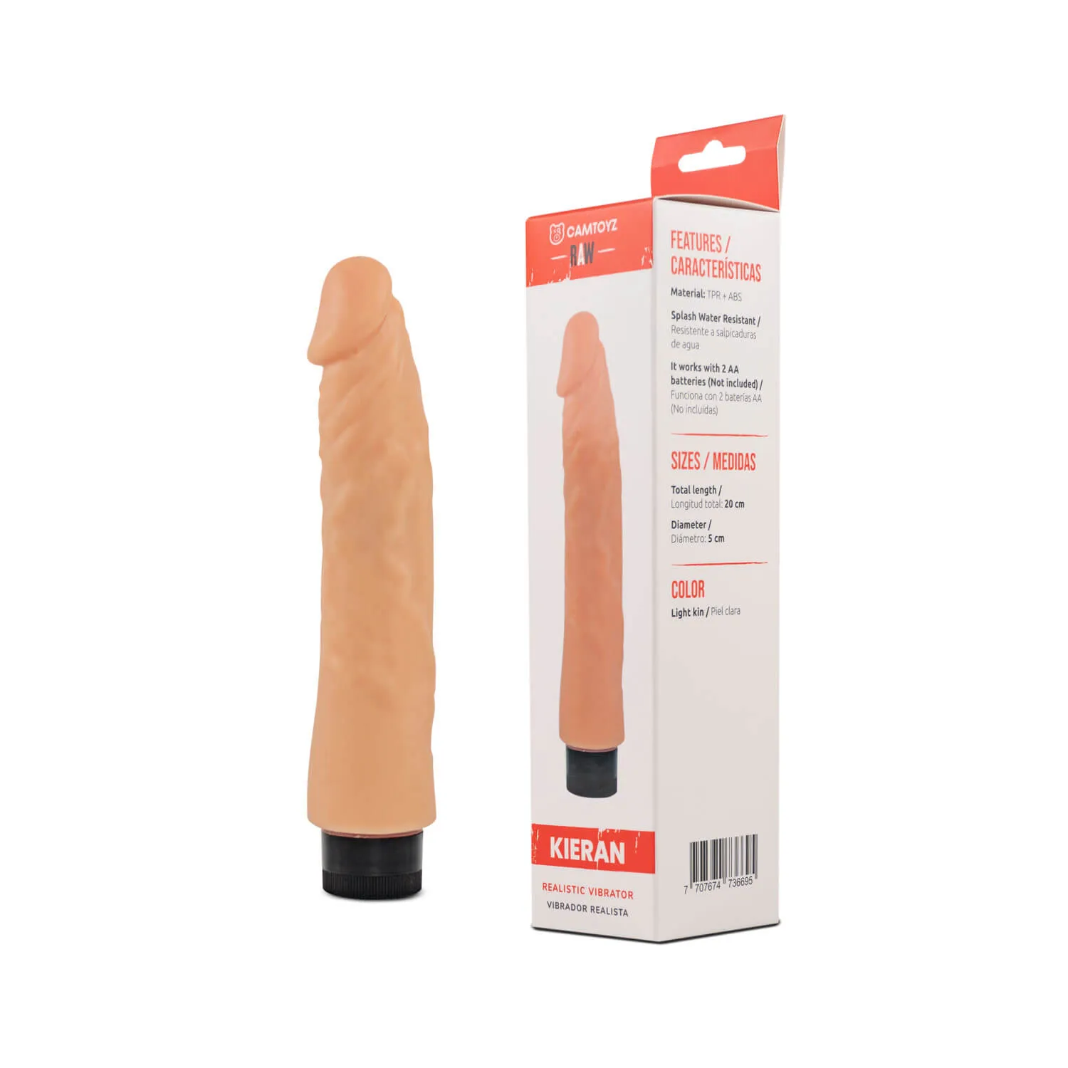 Kit Erotic Vibrador Ultrarealista, Bala Vibradora Y Lubricante neutro