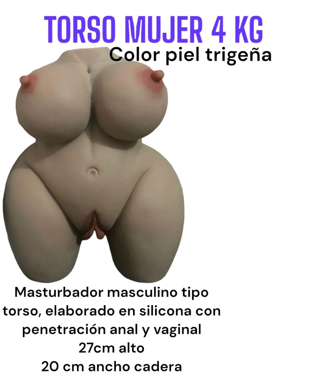 Torso Mujer Cuerpo Completo Ultra Realista Trigueño 4k