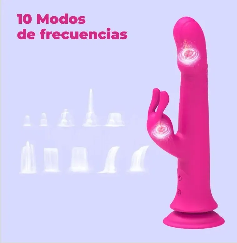 Vibrador Rabbit Rain Love 4 en 1