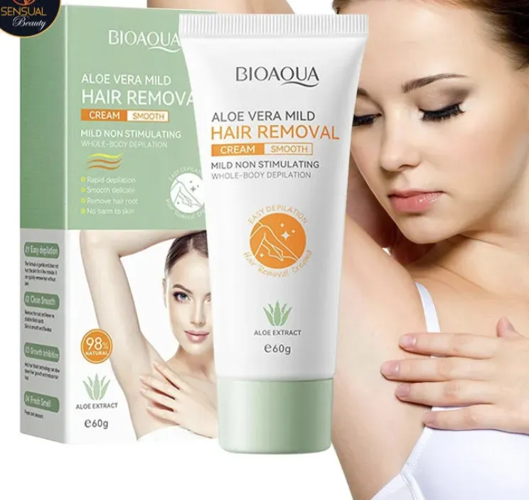 Crema Depilatoria Aloe Vera Bioaqua X2