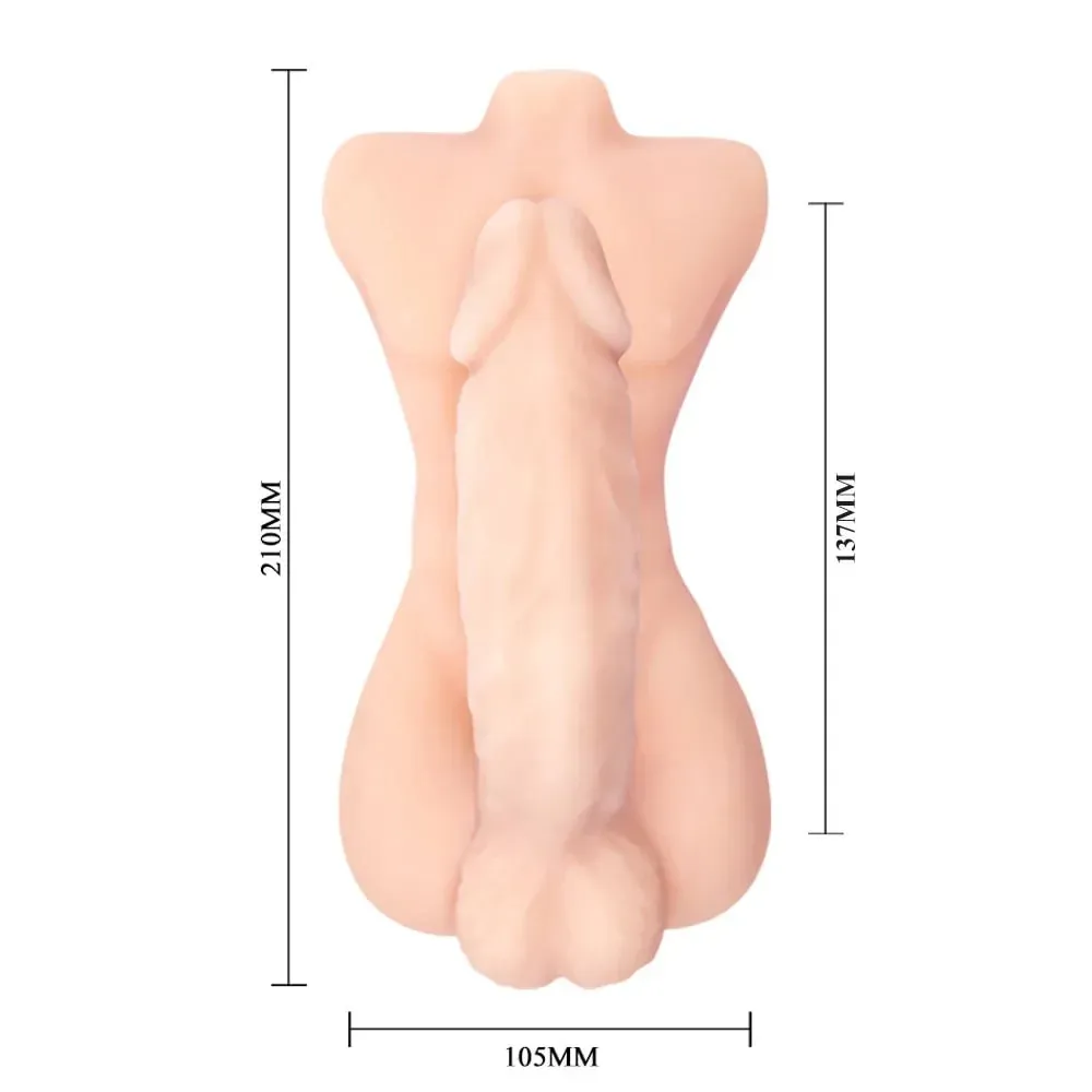 Mini Torso Consolador 13Cm