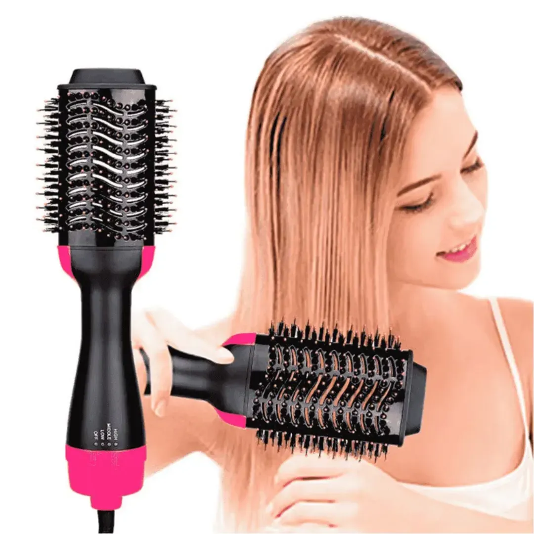 Cepillo Secador De Cabello Voluminizador 2 En 1