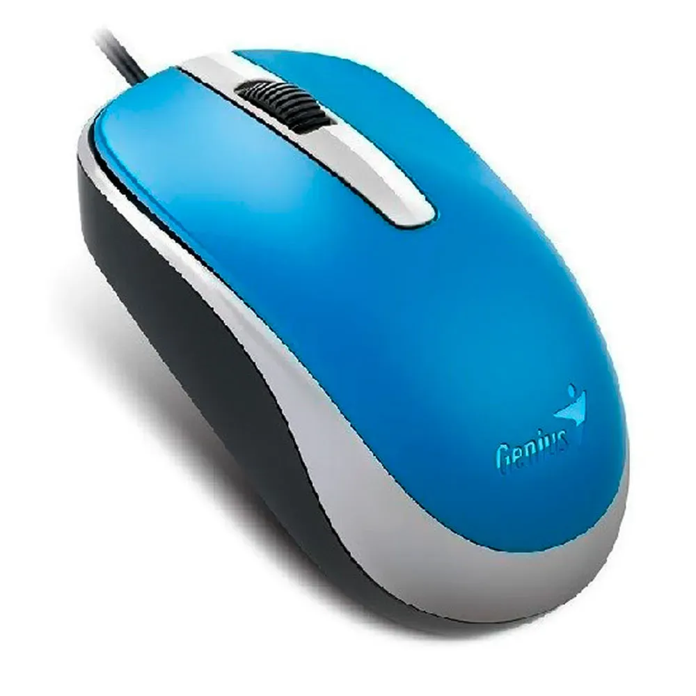 Mouse Genius Alámbrico Usb Dx 120 Color Azul