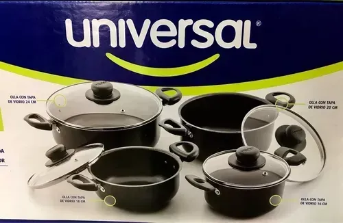 Batería de Cocina Universal Aliada 8 Piezas Calidad Superior