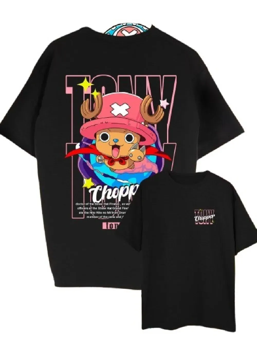 Camiseta Oversize Tony Chopper #2 Color Negro