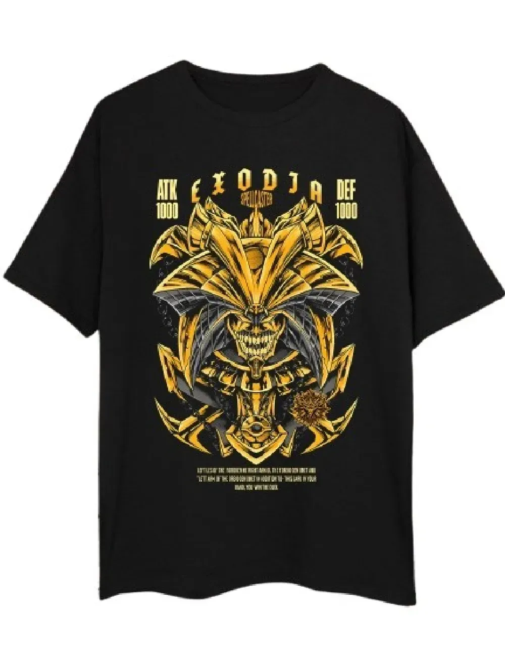 Camiseta Oversize YuGiOh Exodia Color Negro