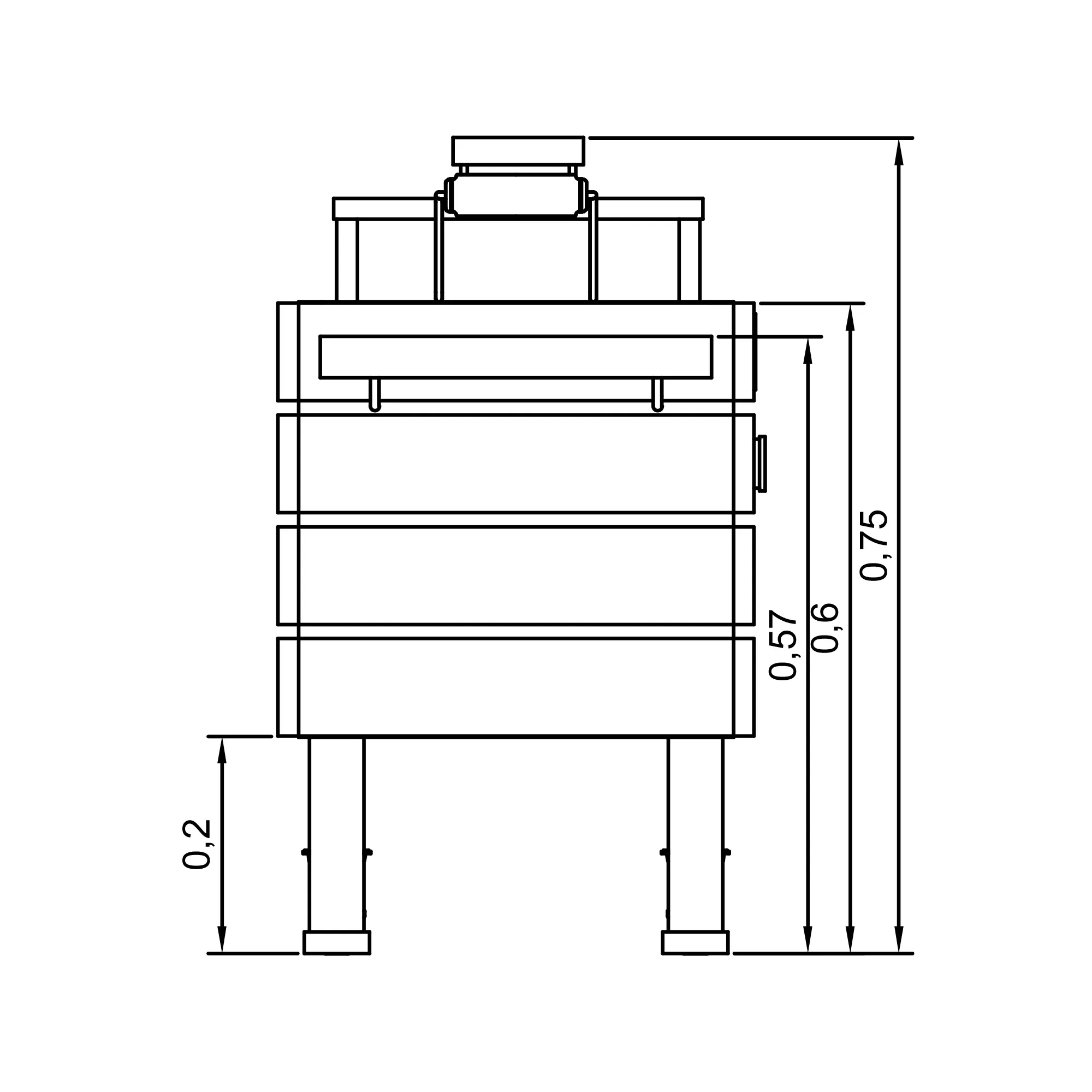 Caja China Mediana 