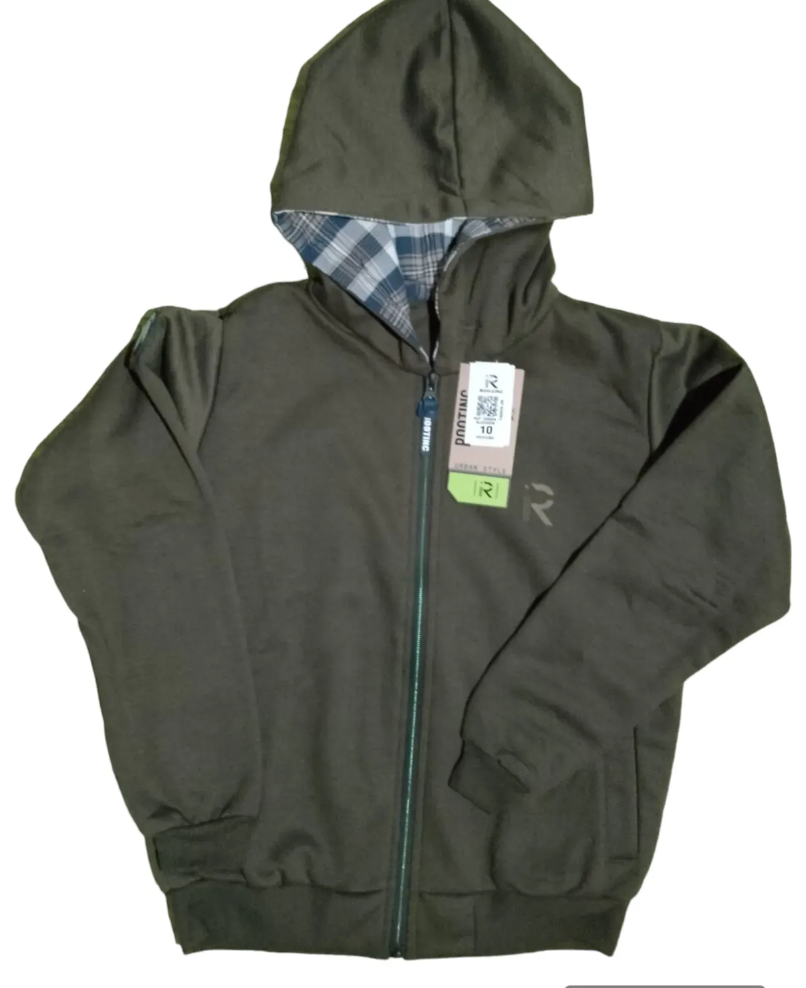 chaqueta de niño color verde talla 10