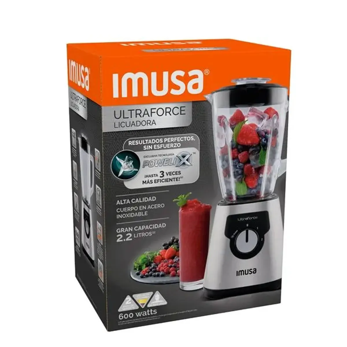 Licuadora Ultraforce 2 Vel Vaso/Vidrio