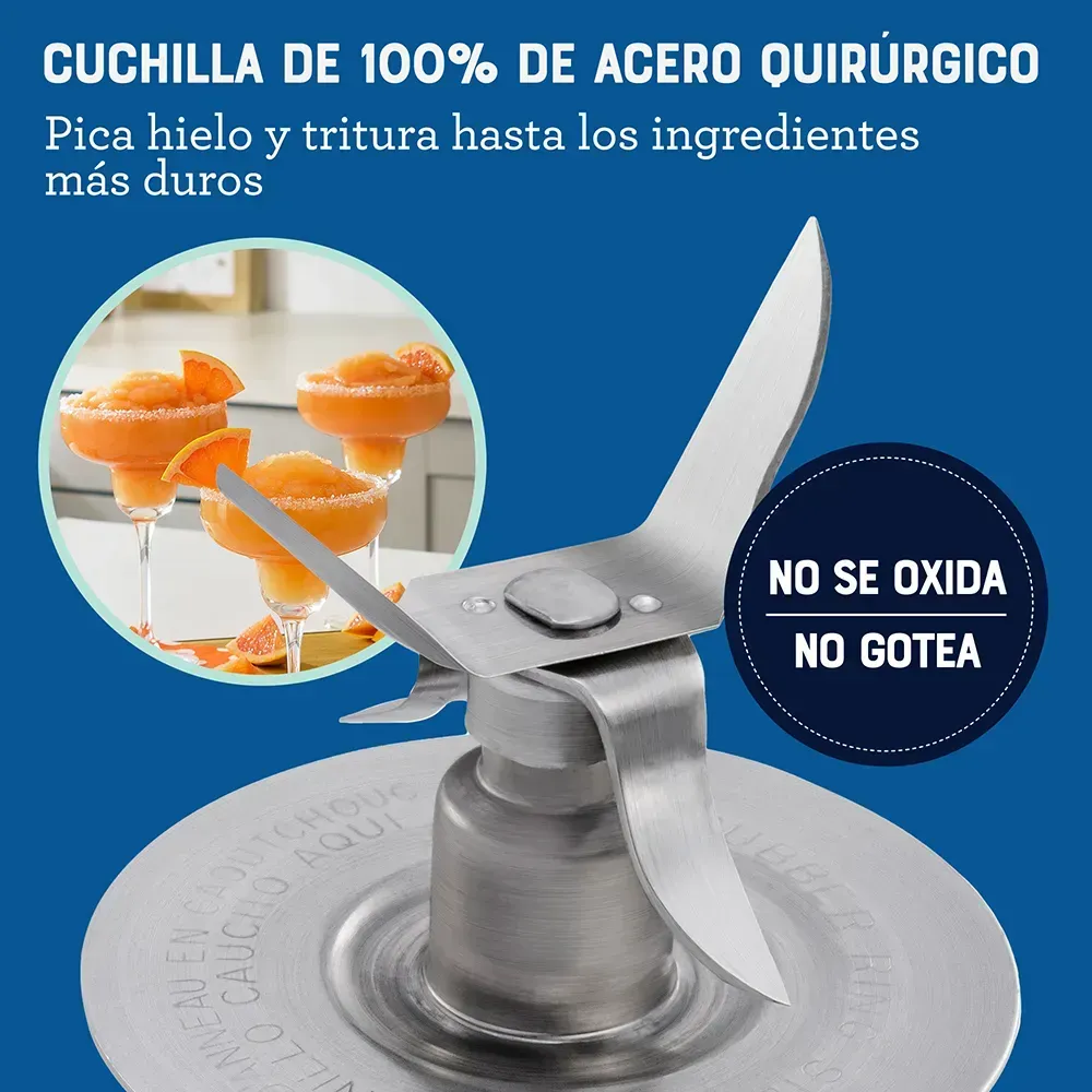 Licuadora Oster Clásica de 3 Velocidades 1.25 Lt Gris