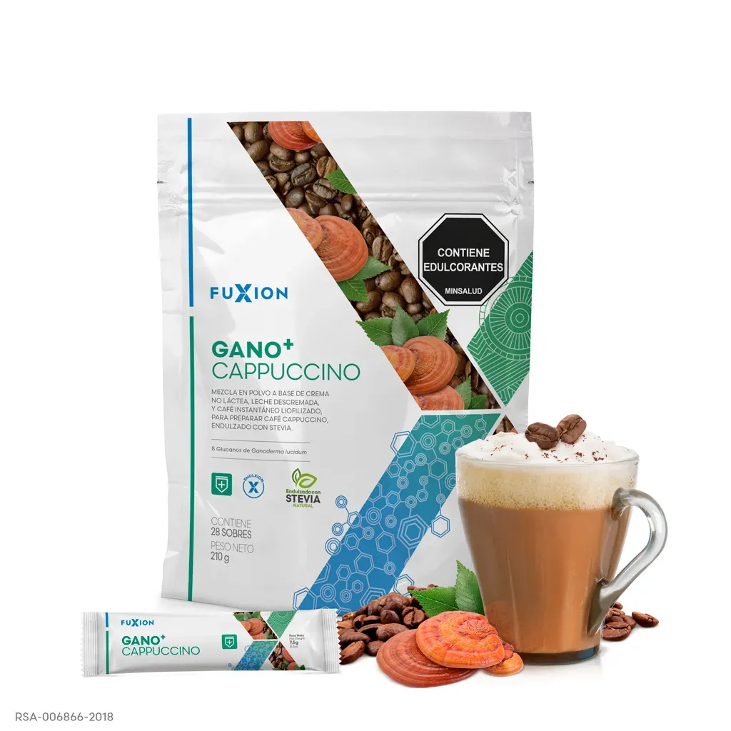 Ganomas Cappuccino X 28 Sachets | Fuxion Optimiza Tus Defensas