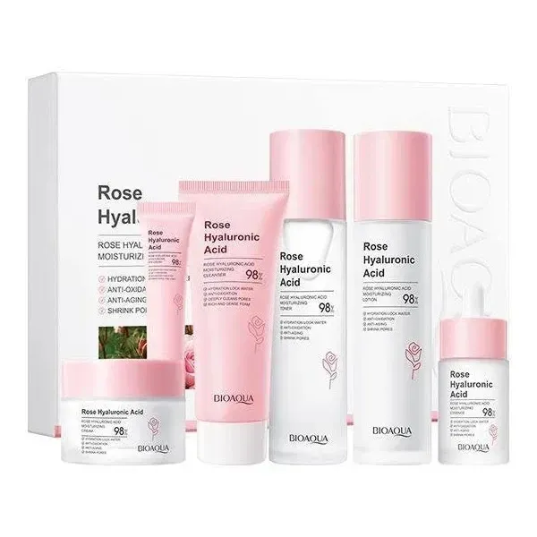 Kit X 6 Rutina De Rosas Con Ácido Hialurónico Bioaqua