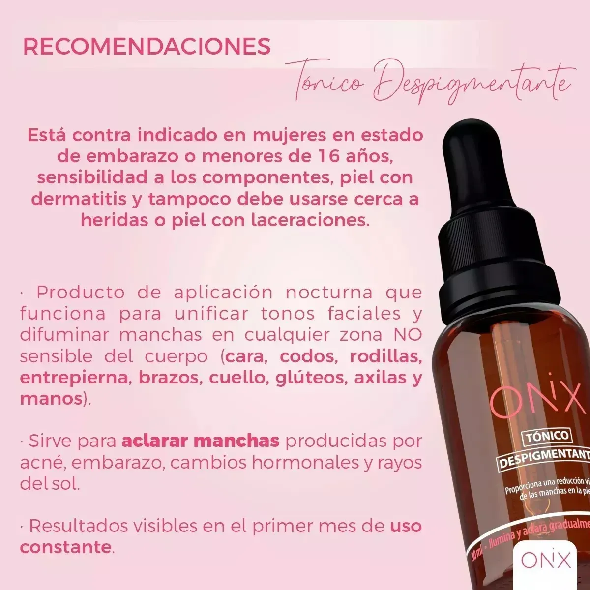 Tónico Despigmentante Onix 40ML