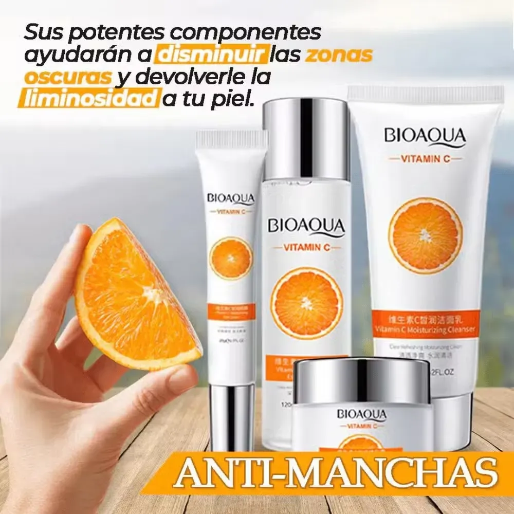 Kit Vitamina C Facial Bioaqua X 6 Antienvejecimiento