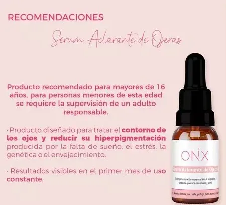 Serum  Aclarante De Ojeras Onix 