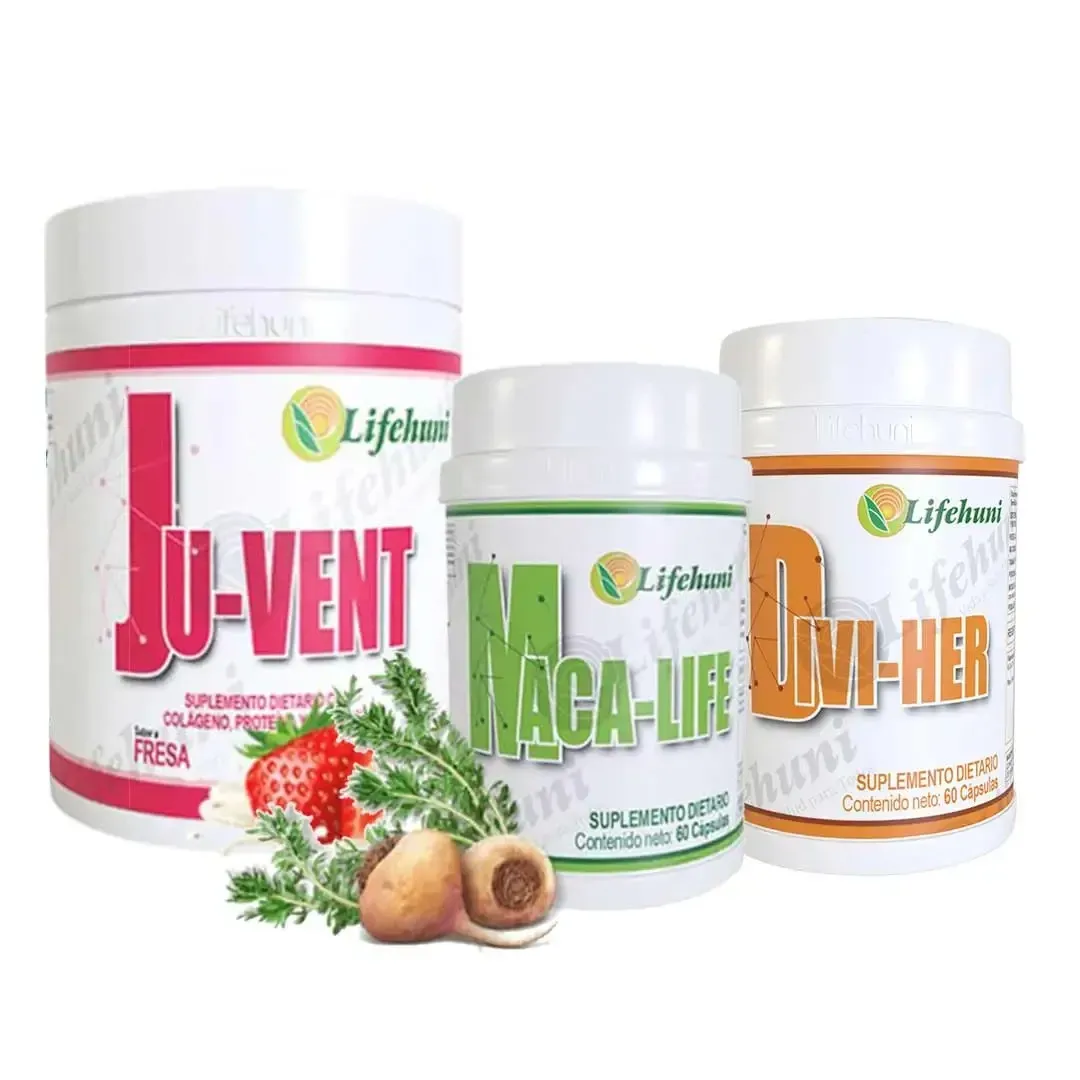 Divi-Her + Maca-Life + Ju-vent - Baja De Peso Sin Flacidez