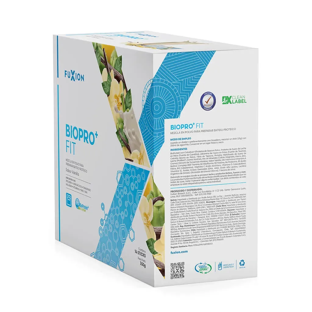 Biopro+ Fit X 14 Sachets | Fuxion - Mejora Tu Nutrición Y Logra La Figura Deseada