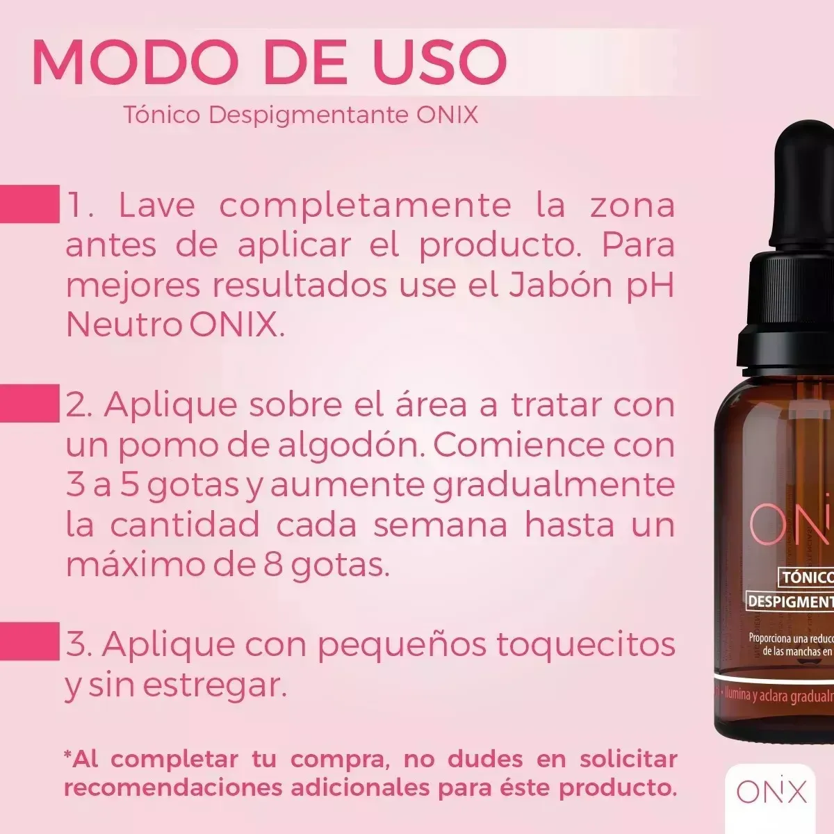 Tónico Despigmentante Onix 40ML