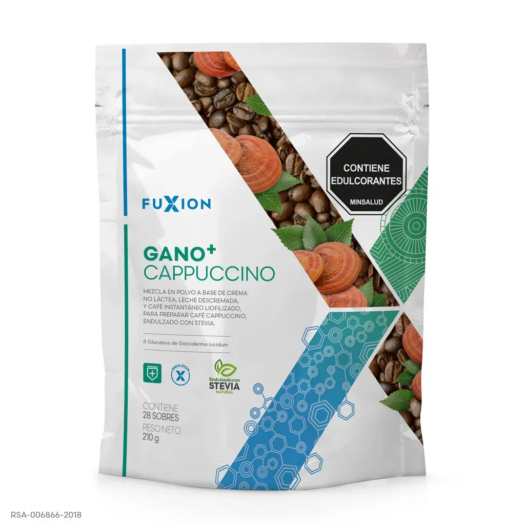 Ganomas Cappuccino X 28 Sachets | Fuxion Optimiza Tus Defensas