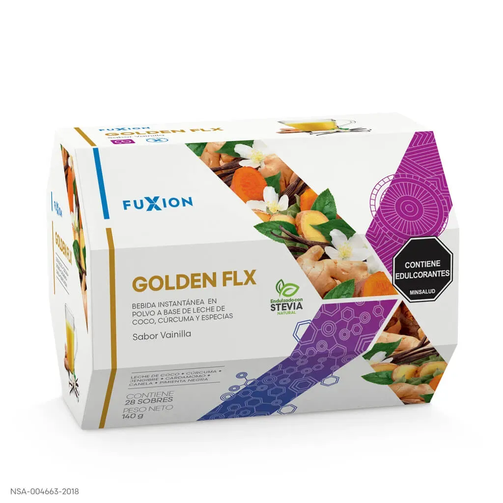 Golden Flx  X 28 Sachets | Fuxion Protege Cada Paso De Tu Vida