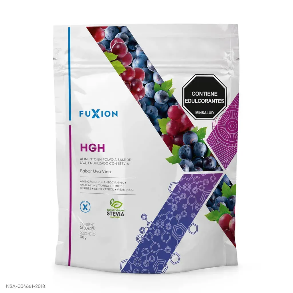 Hgh X 28 Sachets | Fuxion - Mantén Un Cuerpo Joven Por Más Tiempo