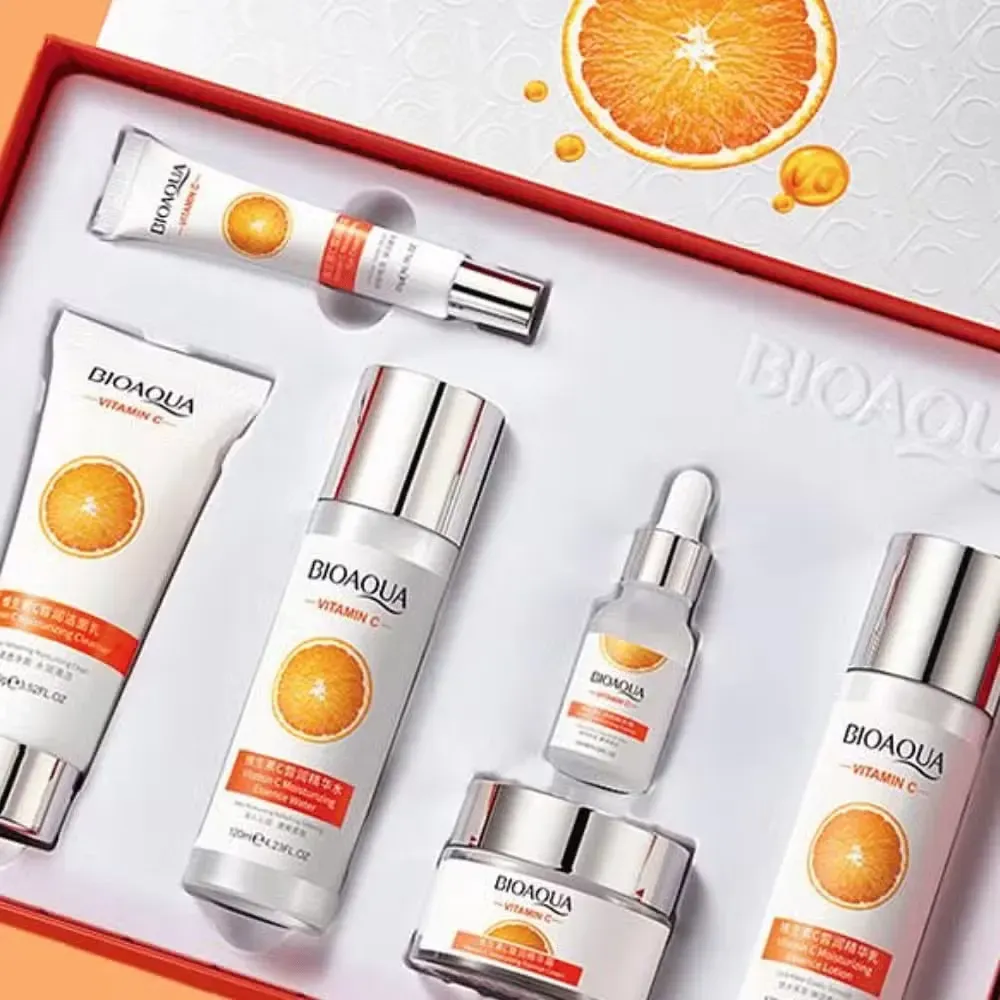 Kit Vitamina C Facial Bioaqua X 6 Antienvejecimiento