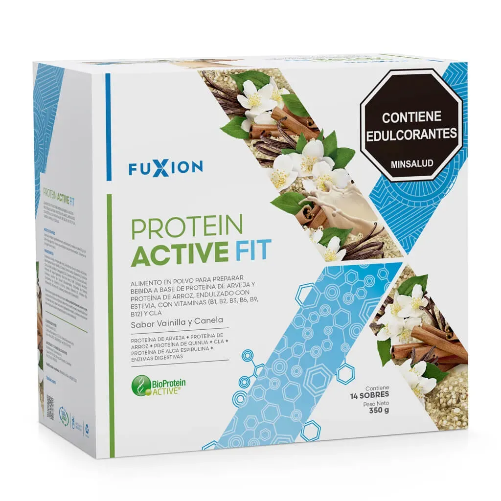 Protein Active Fit - Vainilla Y Canela  X 14 Sachets | Fuxion ¡Mejora Tu Nutrición Y Reduce Medidas!