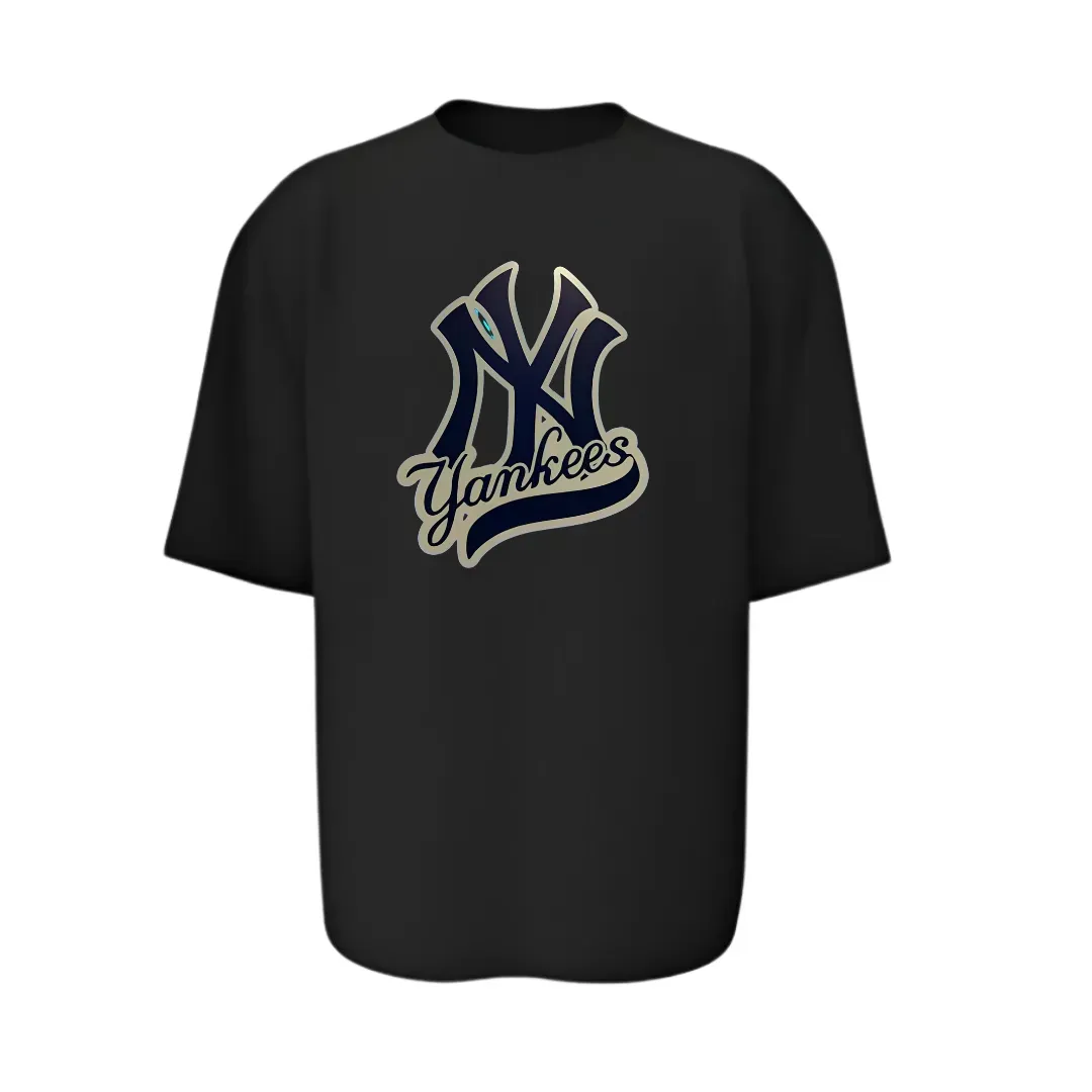 Camiseta Overzise negra Yankee