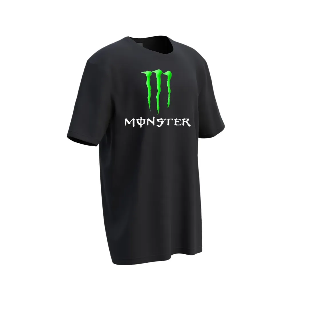 Camiseta Overzise Monster Negro- t-shirt