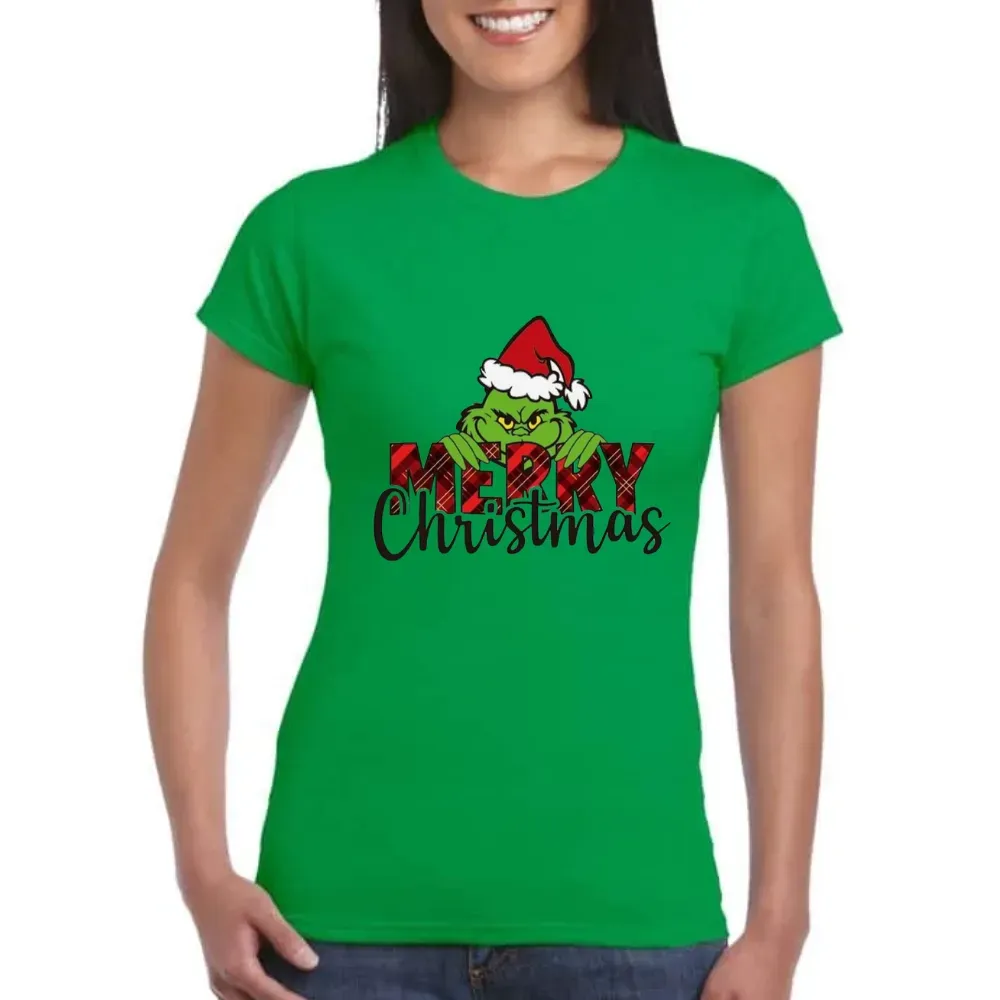 Camiseta Navidad Verde Grinch 