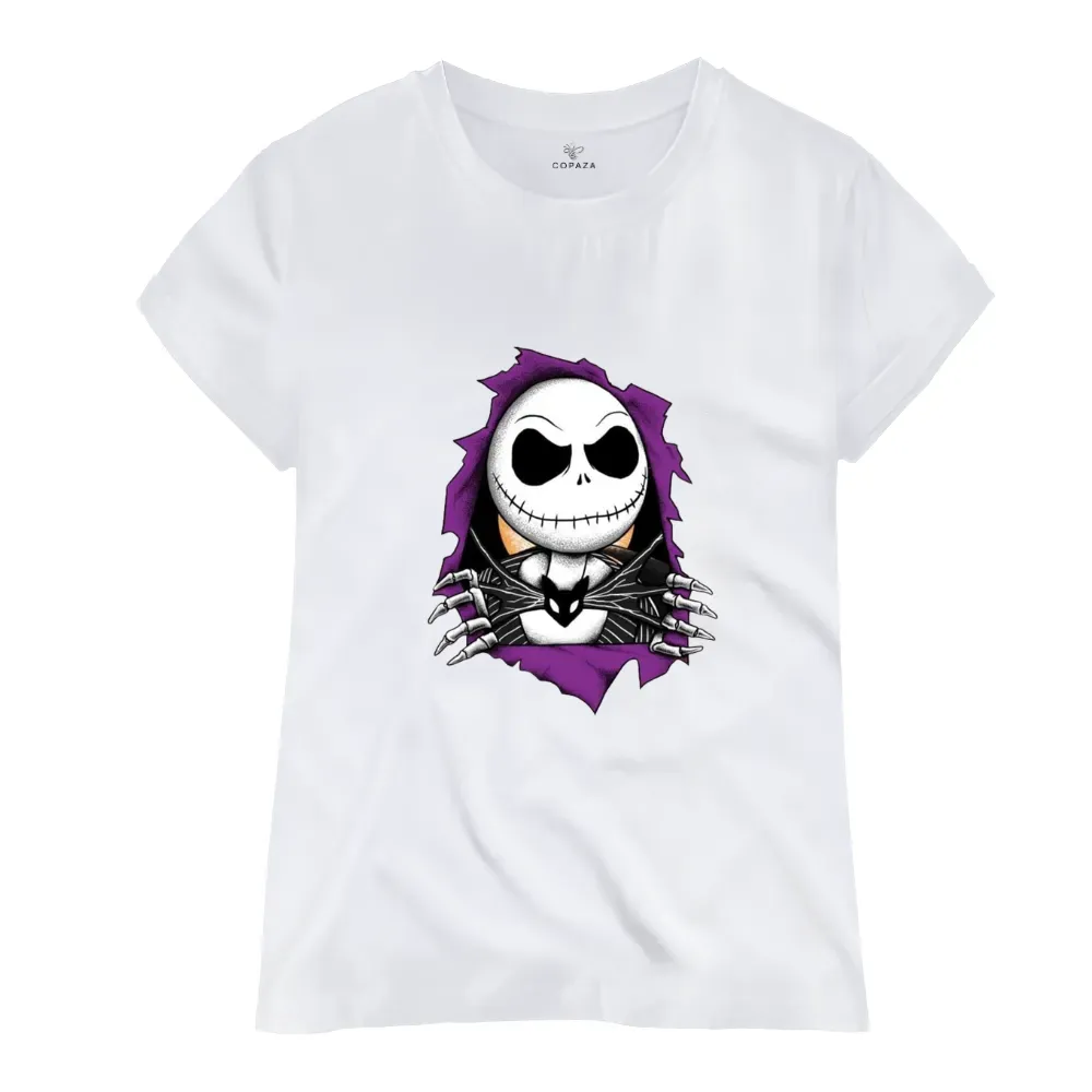 Camiseta Jack Skellington Blanca - T-shirt.