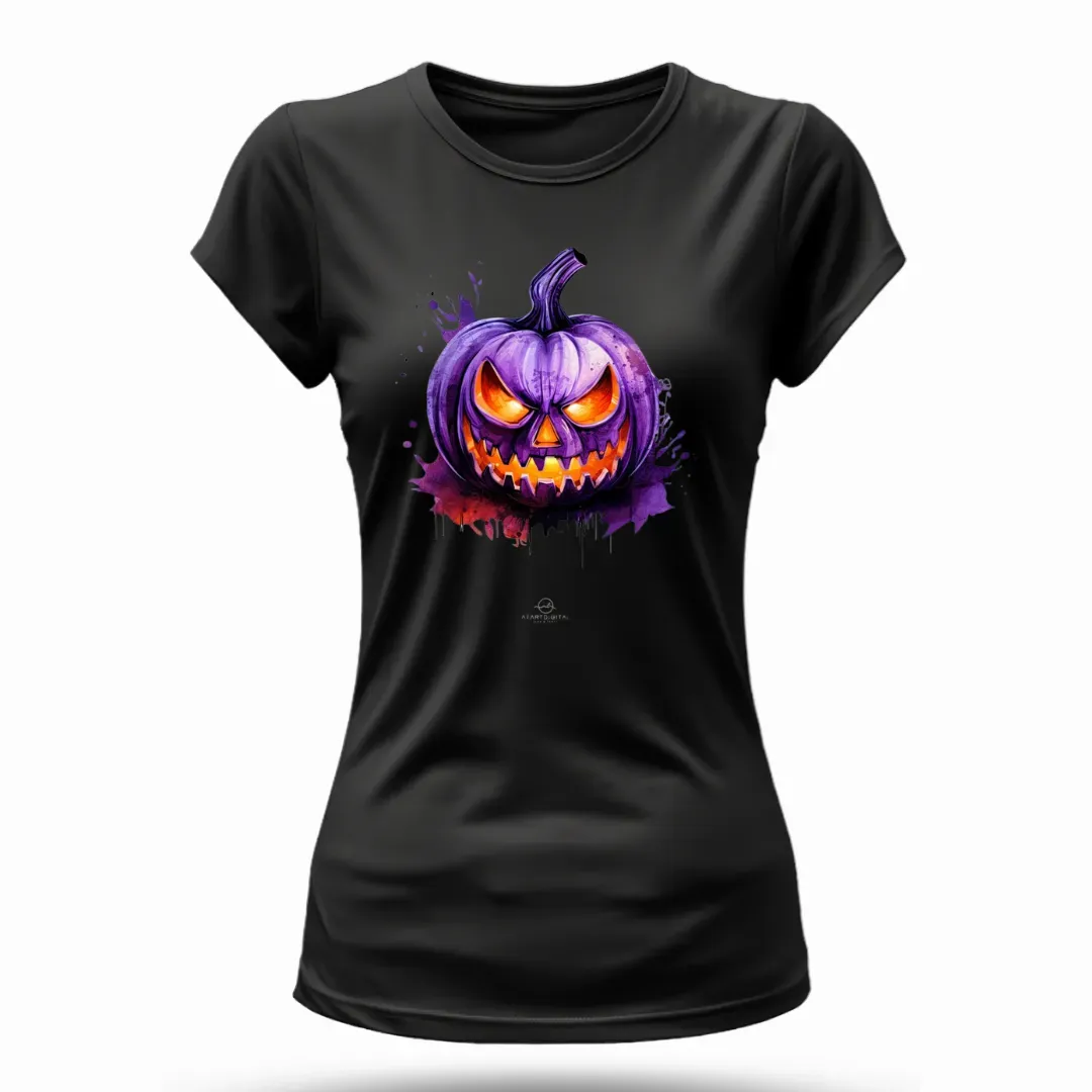 Camiseta negra calavera Halloween