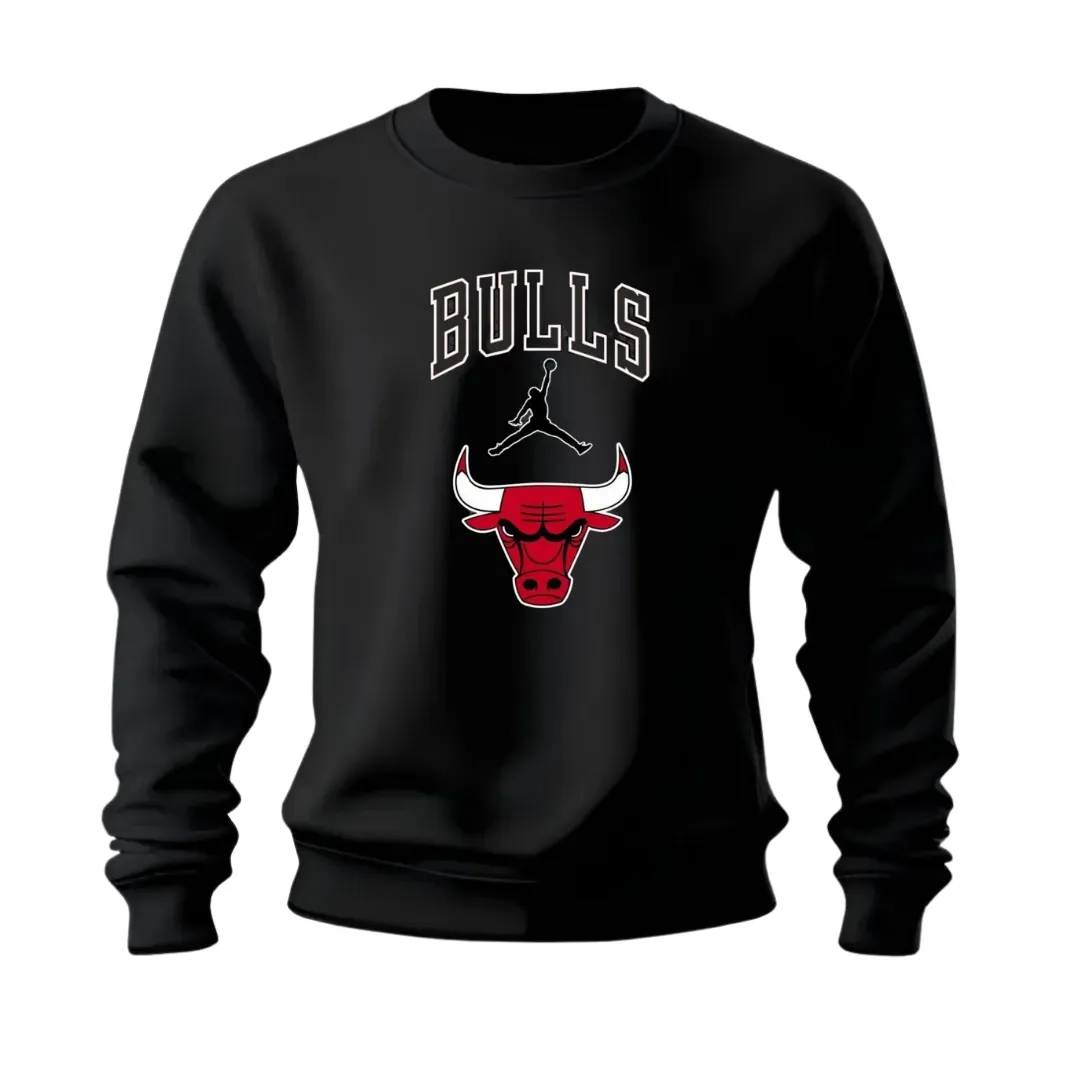 Buzo clásico negro Chicago Bulls