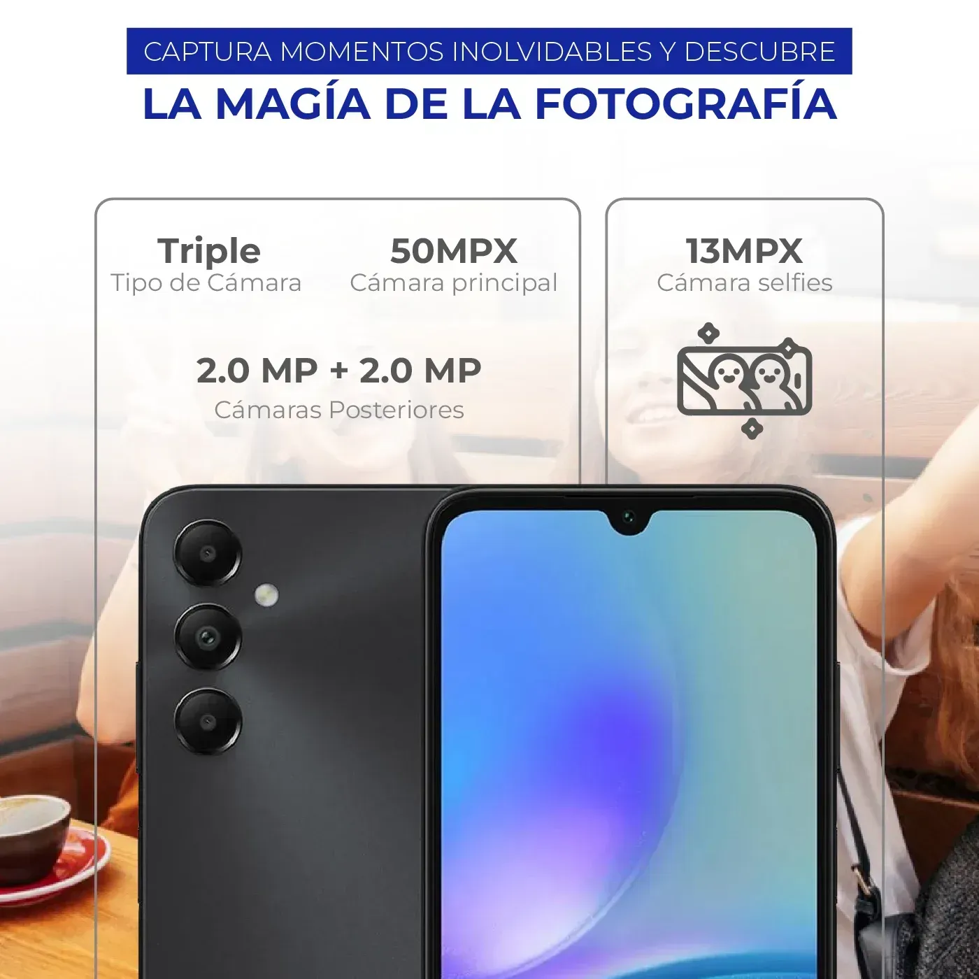 Celular SAMSUNG A05S 128GB 6GB RAM Doble SIM