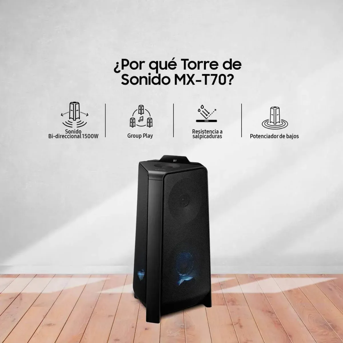 Torre de Sonido SAMSUNG MX-T70 1500 Watts 