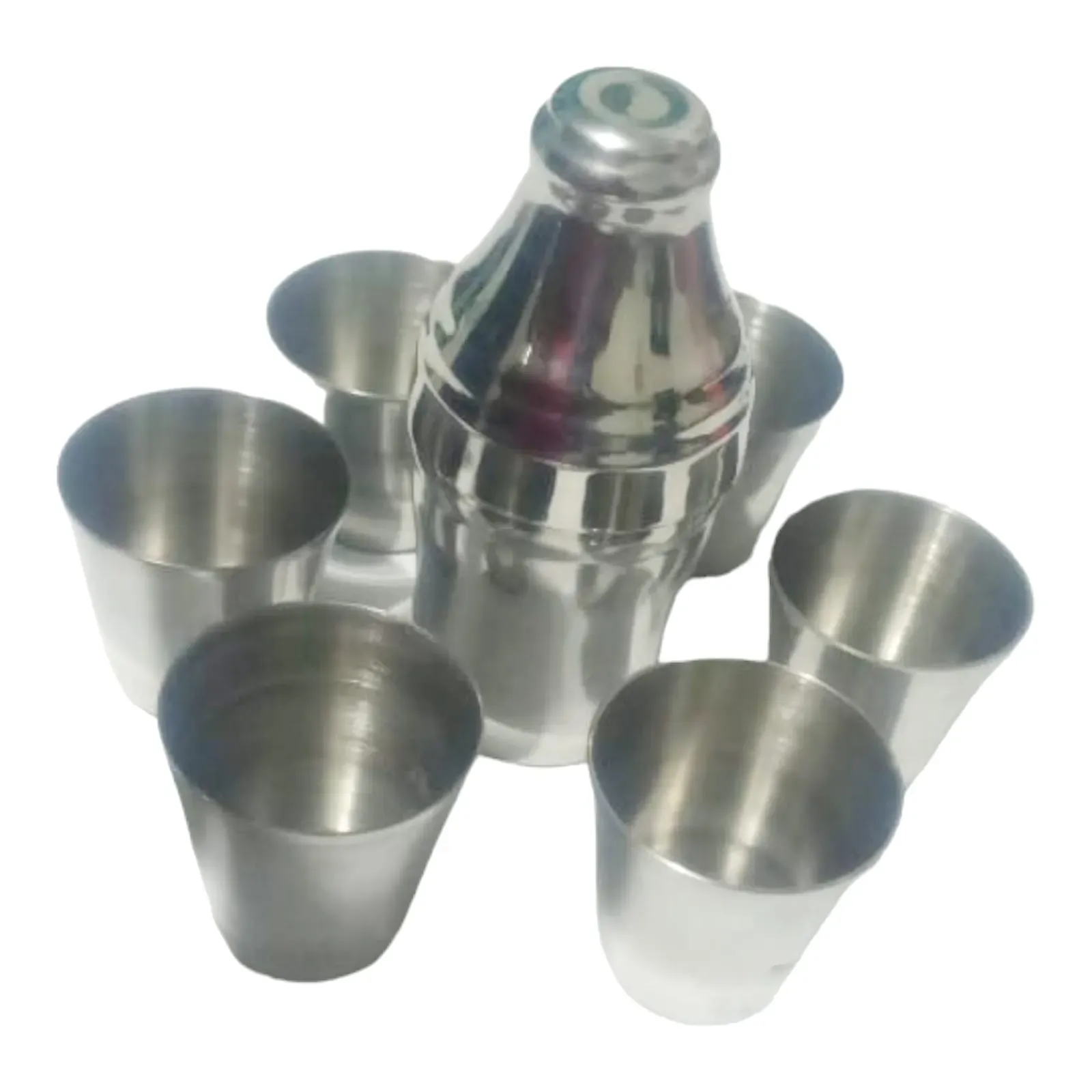 Juego De Copas Acero Inoxidable Wiskera Aguardiente Bebidas