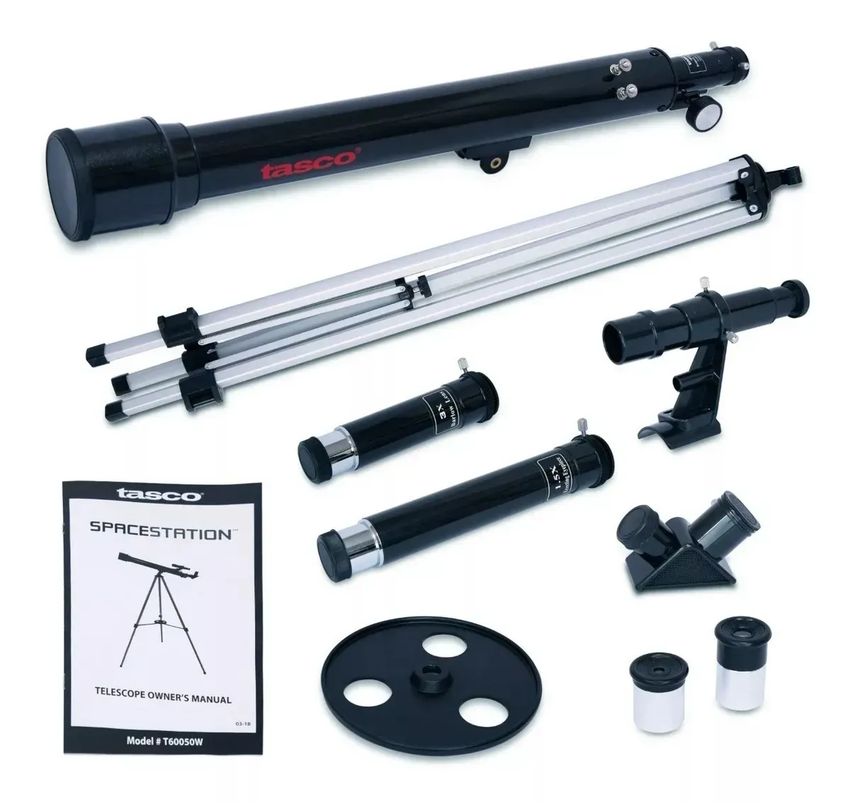 Telescopio Tasco Spacestation 600 X 50 Mm, Refractor Negro