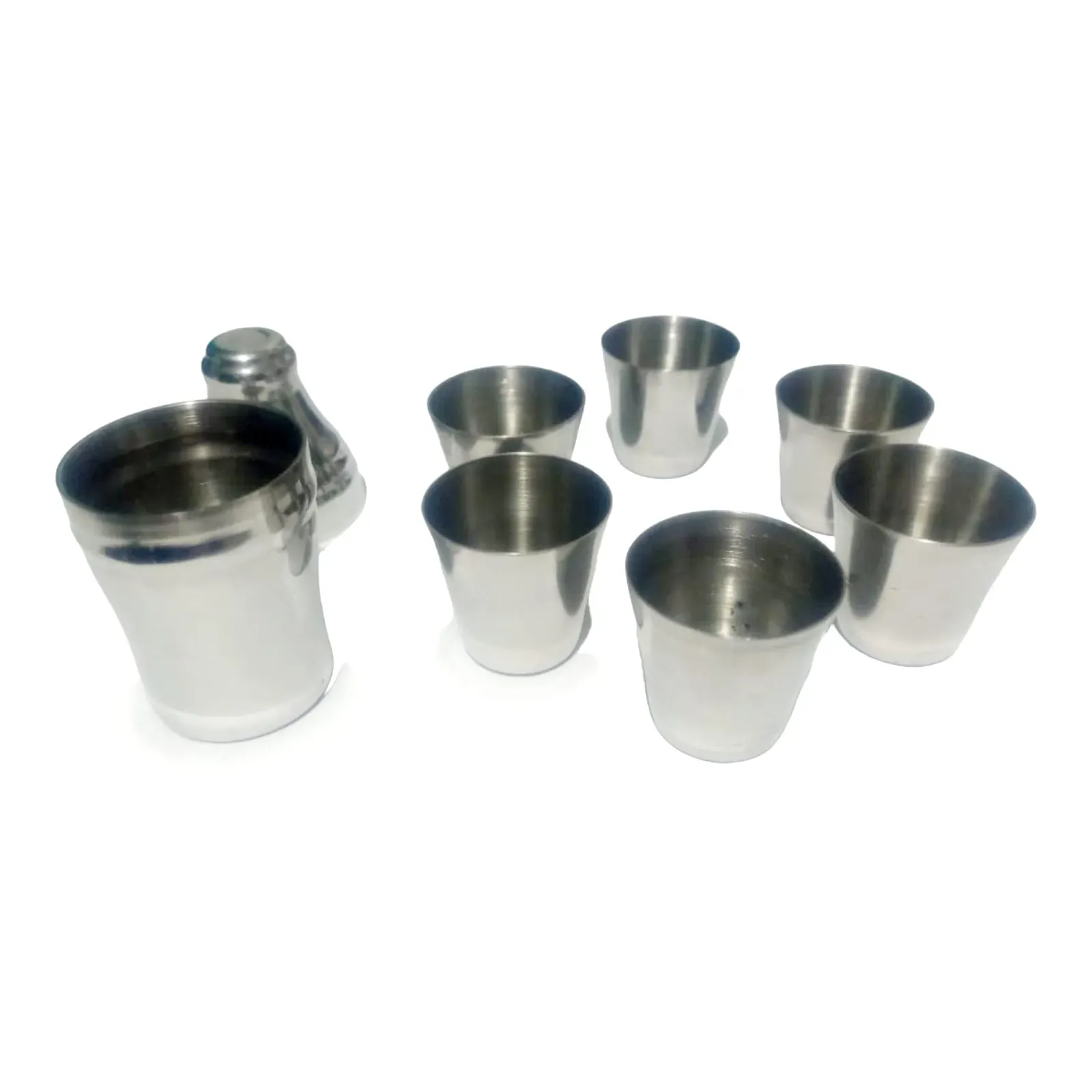 Juego De Copas Acero Inoxidable Wiskera Aguardiente Bebidas