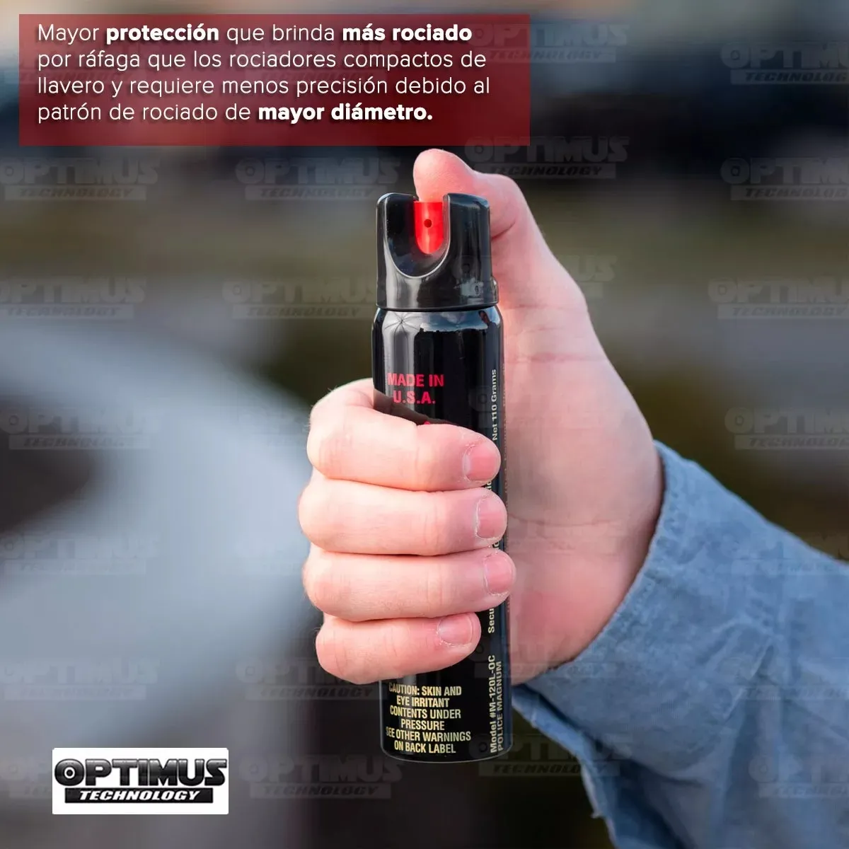 Gas Pimienta Defensa Personal Aerosol Pepper Spray Alto Rango