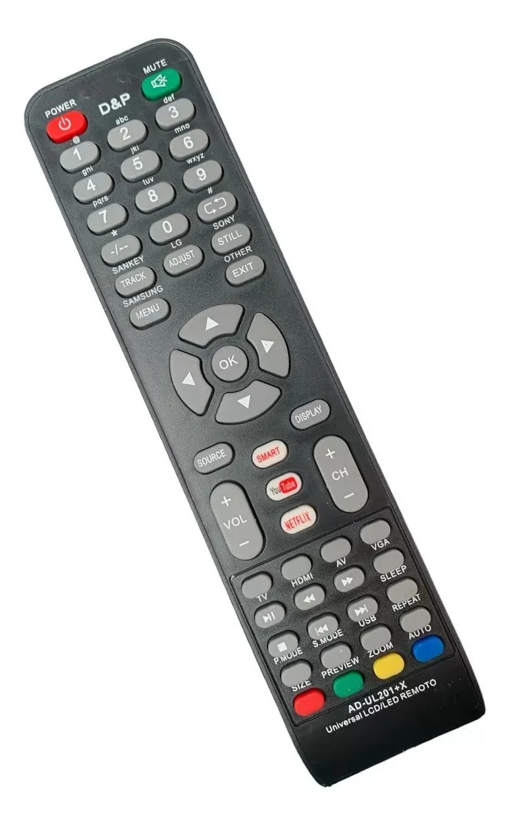 Control Universal Lcd Smart Tv Ad-ul201+