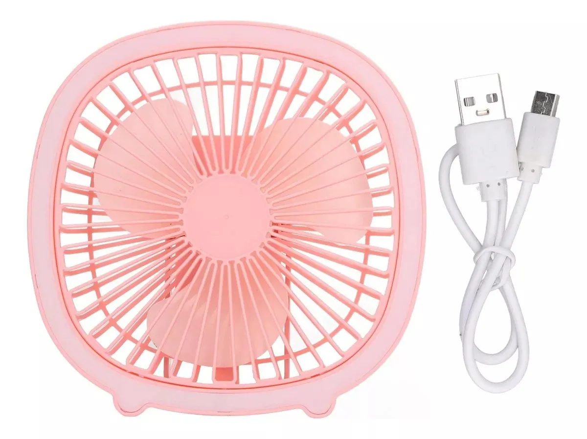 Mini Ventilador Lampara Led Mini Fan 3 Velocidade Recargable